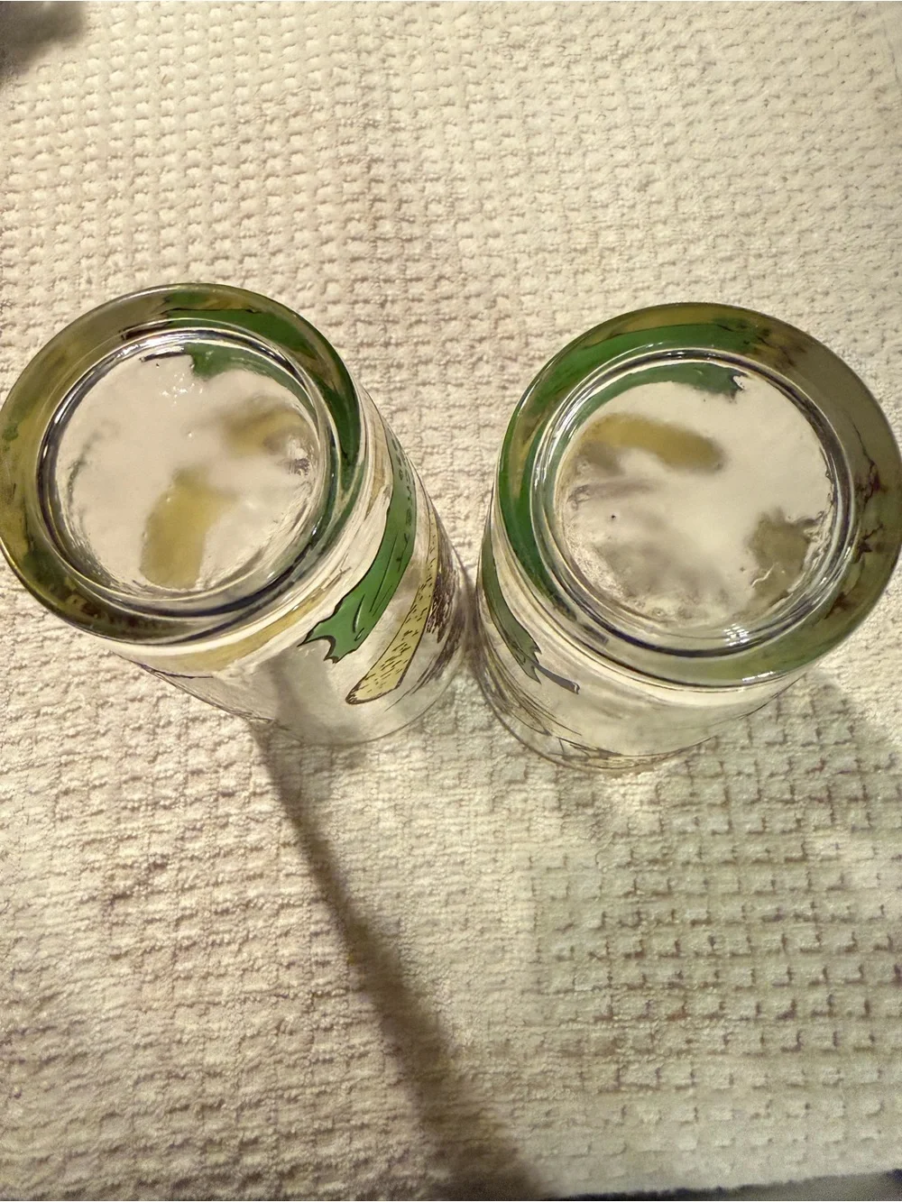 Davy Crockett Vintage Printed Glasses - Canoe Scene